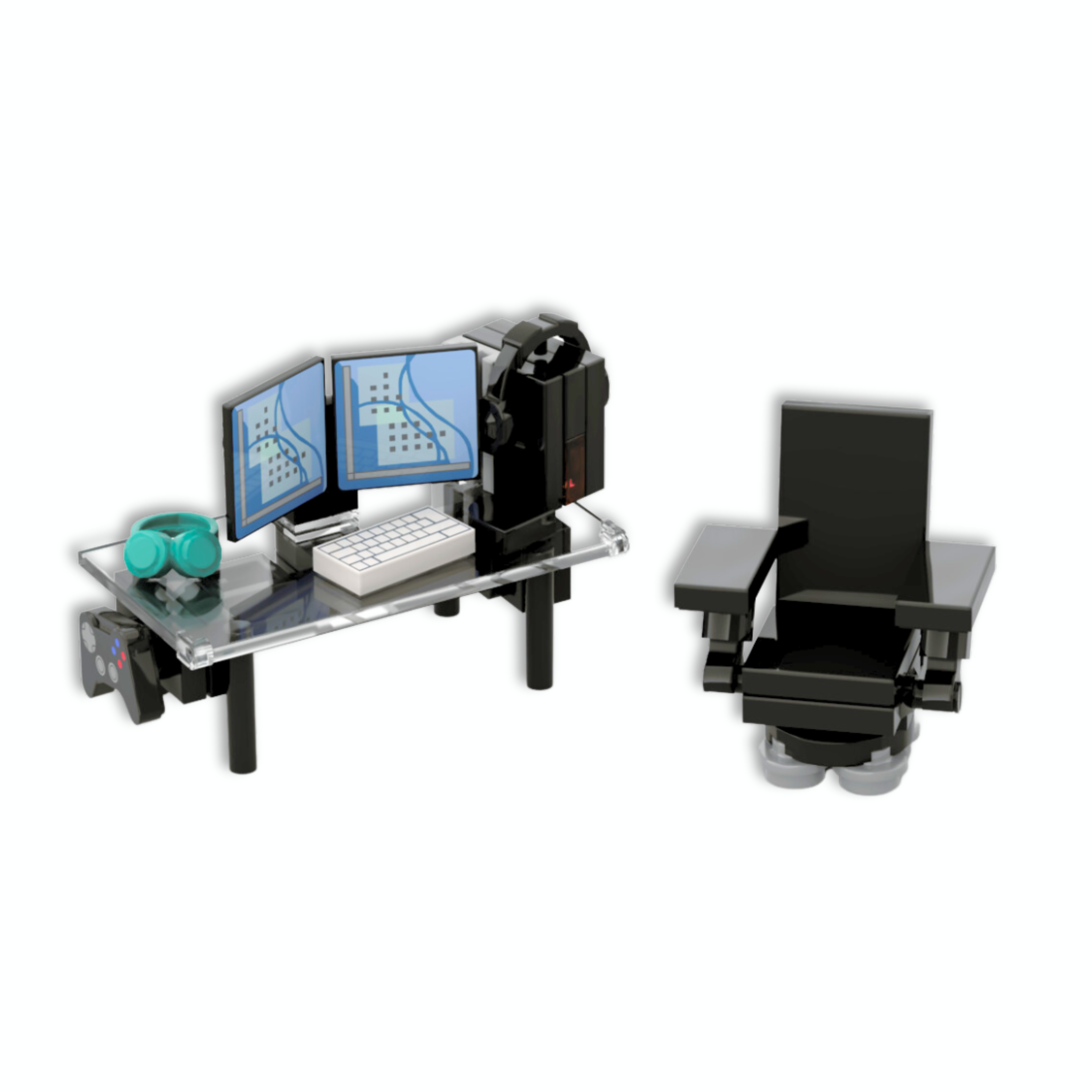 Glass Gaming Desk – brickdesigned