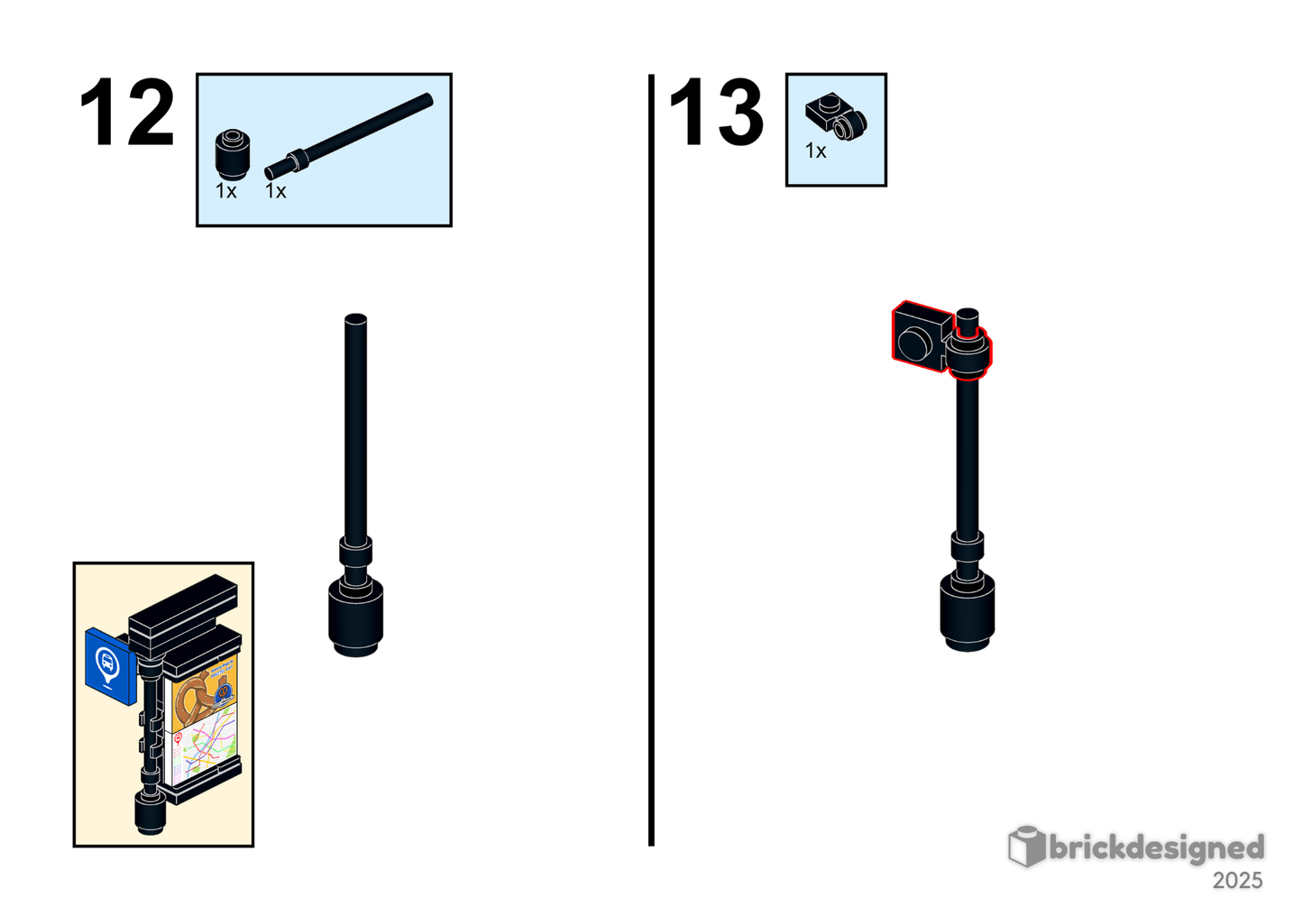 Bus Stop (with custom stickers)
