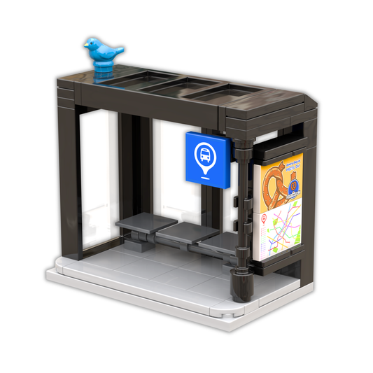 Bus Stop (with custom stickers)